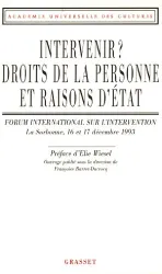 Intervenir ? Droits de la personne et raisons d'Etat