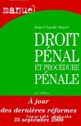 Droit pénal et procédure pénale