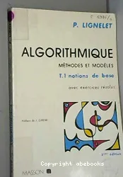 Algorithmique, méthodes et modèles, tome 1