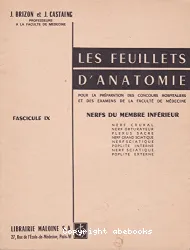 Feuillets d'anatomie. Tome 10 (Les)