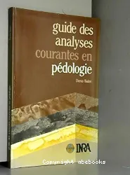 Guide des analyses courants en pédologie