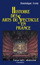 Histoire des arts du spectacle en France