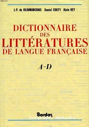 Dictionnaire des littératures de langue française. Tome 4