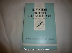 Système politique ouest-allemand (Le)