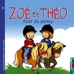 Zoé et Théo font du poney