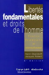 Libertés fondamentales et droits de l'homme