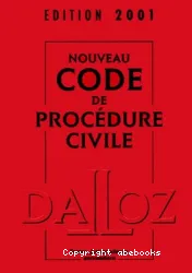 Nouveau code de procédure civile 2001