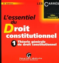 Théorie générale du droit constitutionnel