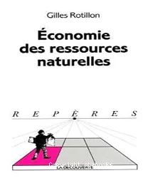 Economie des ressources naturelles