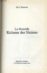 La nouvelle richesse des nations