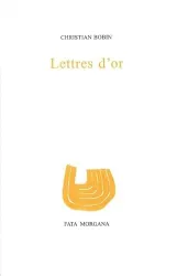 Lettres d'or