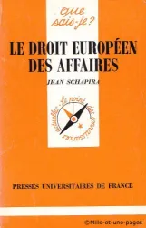 Droit Européen des affaires (Le)