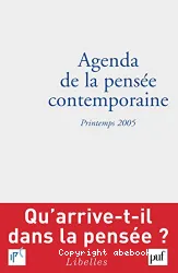 Agenda de la pensée contemporaine