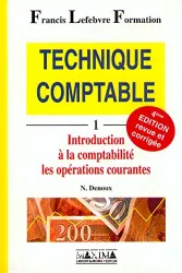 Technique comptable, tome 1